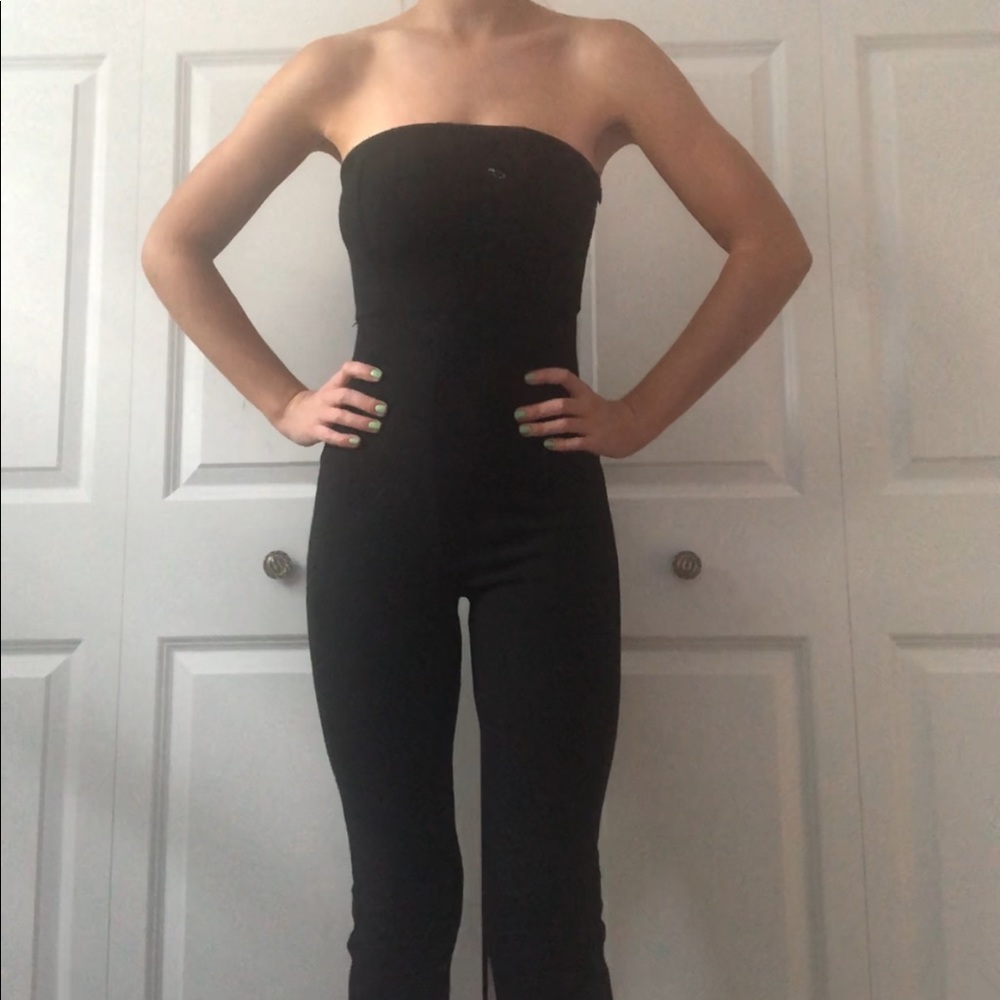 urban outfitters black jumpsuit